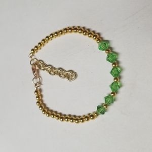 August birthstone bracelet